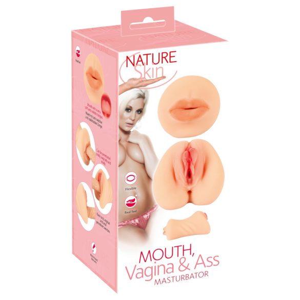Nature Skin - vagina og munnhule masturbator (naturlig)