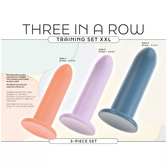 You2Toys - Three in a Row - treningssett med dildoer - 3 stk (fargede)