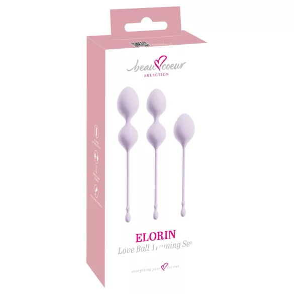 Beau Coeur Elorin - Geisha-treningssett - 3 deler (lilla)