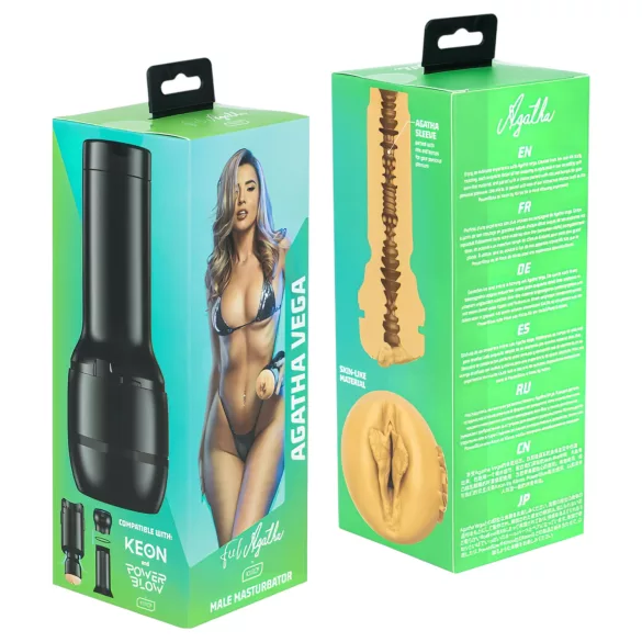 Kiiroo Agatha Vega - kunstvagina - PowerBlow kompatibel (naturlig)
