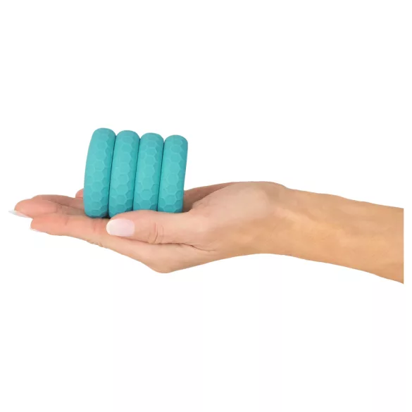 You2Toys - 3-i-1 penis- og pungringssett (turkis)