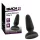 Black Velvets - silikon analplugg med sugekopp (svart) - S