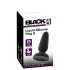 Black Velvets - silikon analplugg med sugekopp (svart) - S