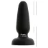 Black Velvets - silikon analplugg med sugekopp (svart) - S