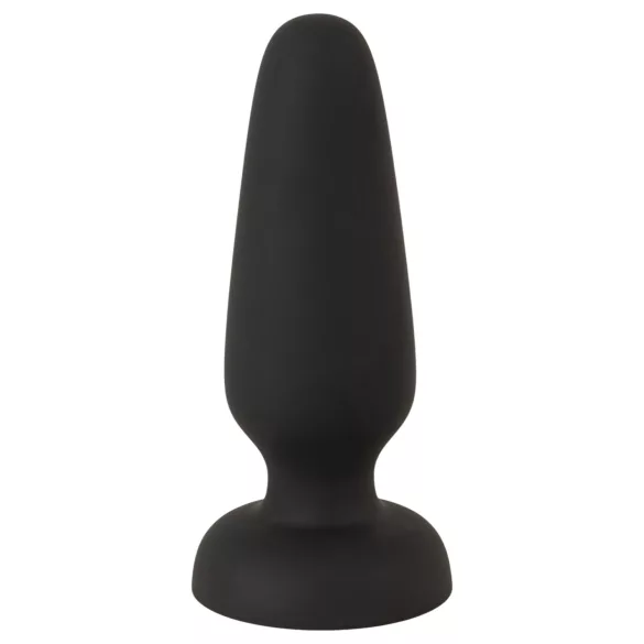 Black Velvets - silikon analplugg med sugekopp (svart) - S