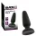 Black Velvets - silikon analplugg med sugekopp (svart) - M