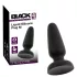 Black Velvets - silikon analplugg med sugekopp (svart) - M