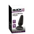 Black Velvets - silikon analplugg med sugekopp (svart) - M