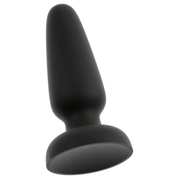 Black Velvets - silikon analplugg med sugekopp (svart) - M