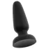 Black Velvets - silikon analplugg med sugekopp (svart) - M