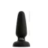 Black Velvets - silikon analplugg med sugekopp (svart) - M