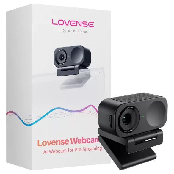 Lovense Webcam 2 - AI‑webkamera for streaming (svart)