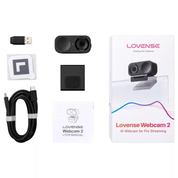 Lovense Webcam 2 - AI‑webkamera for streaming (svart)