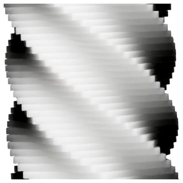 TENGA 3Dx Spiral - spiral­mønstret masturbator (hvit)