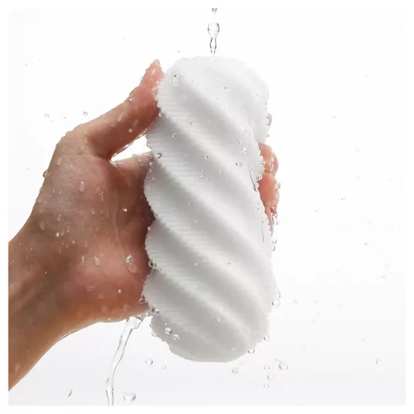 TENGA 3Dx Spiral - spiral­mønstret masturbator (hvit)