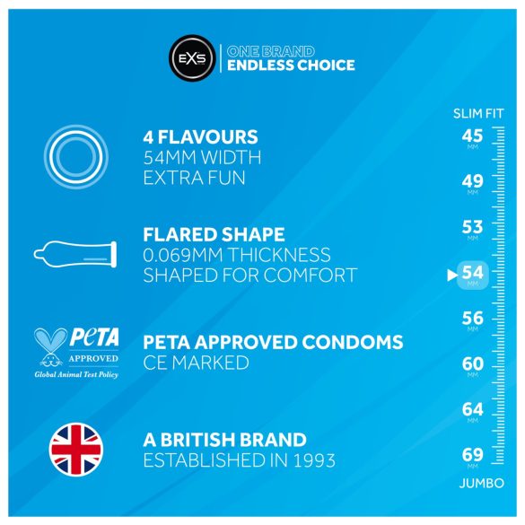 EXS Mixed - Kondomer - Ulike smaker (12 stk)
