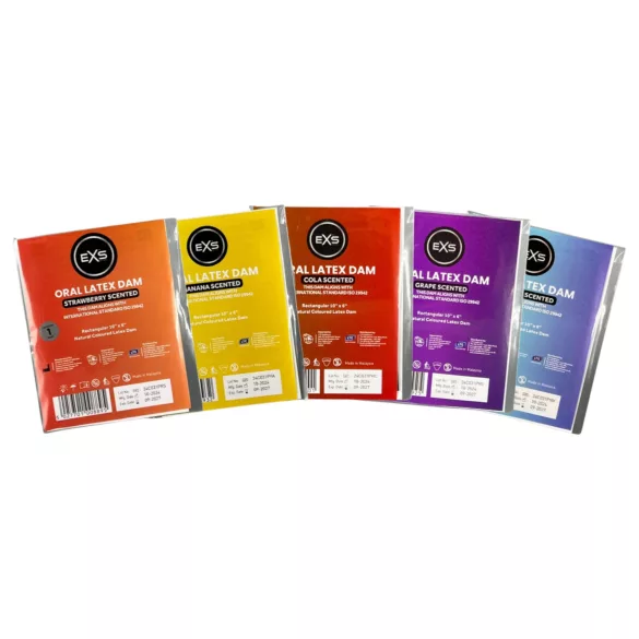 EXS lakris‑smakende oralsex‑lapp - latex beskyttelseslapp (1 stk)