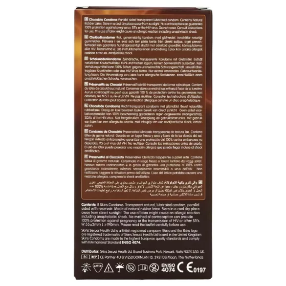 Skins - sjokolade kondomer (8 stk)