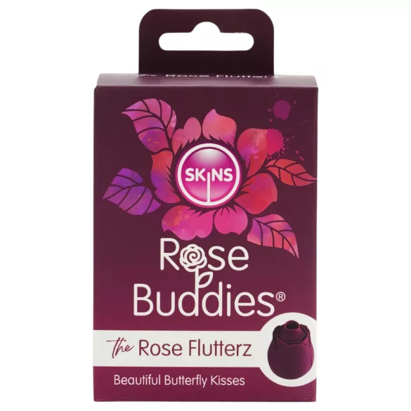 Skins Rose Flutterz - oppladbar klitorisvibrator (lilla)