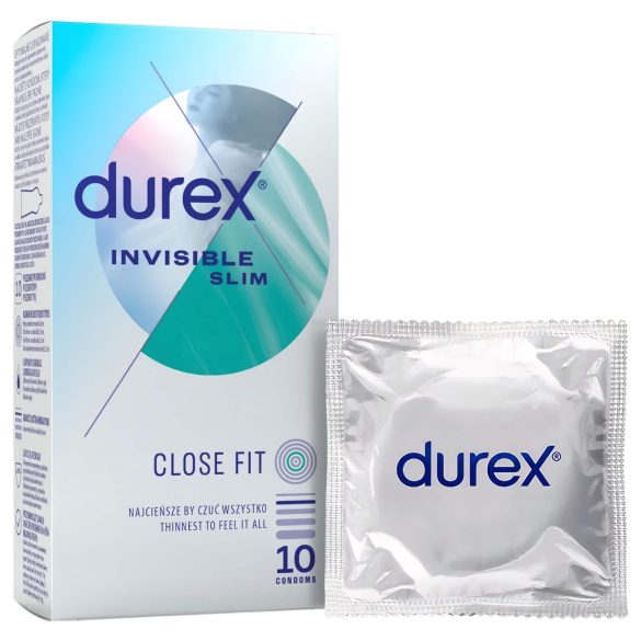 Durex Invisible Slim - tynne kondomer (10 stk)