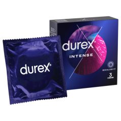 Durex Intense - ribbet og prikket kondom (3 stk)