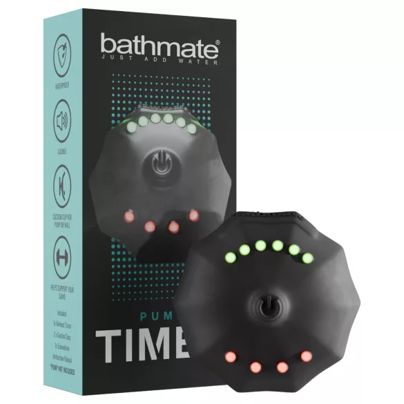 Bathmate pumpe‑timer - pumpeklokke (svart)