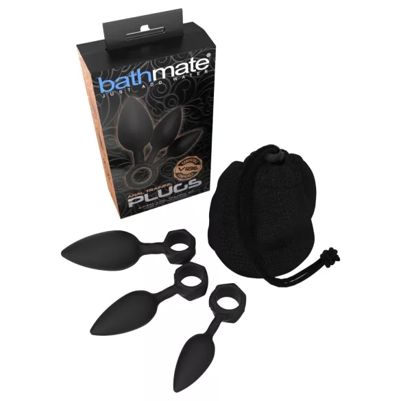 Bathmate Anal Training Plugs - analpluggssett (svart)