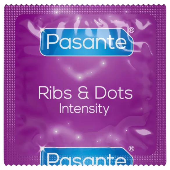 Pasante - ribbet, prikket kondom (12 stk)