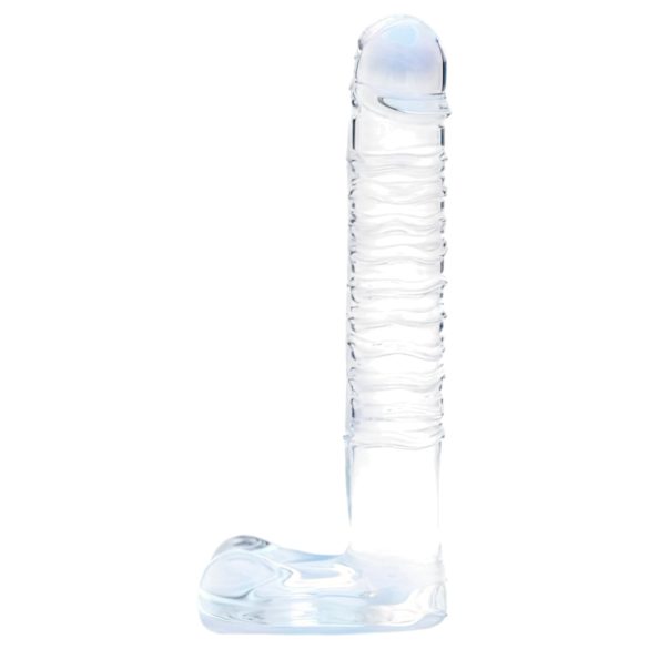 Clarity - herdet glassdildo (gjennomsiktig)