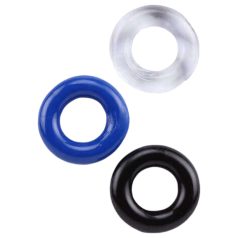 Lonely Stay Hard - fargerikt penisring-sett (3 deler)