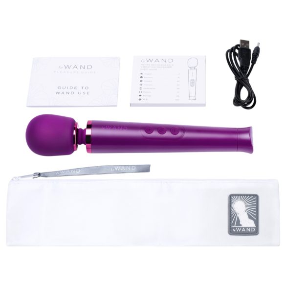 le Wand Petite - eksklusiv massasjevibrator (lilla)