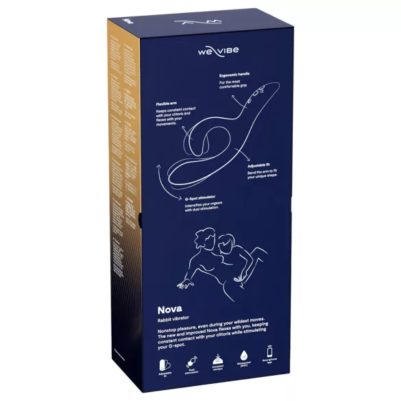 We-Vibe Nova 2 - App-styrt fleksibel vibrator med klitorisarm (blå)
