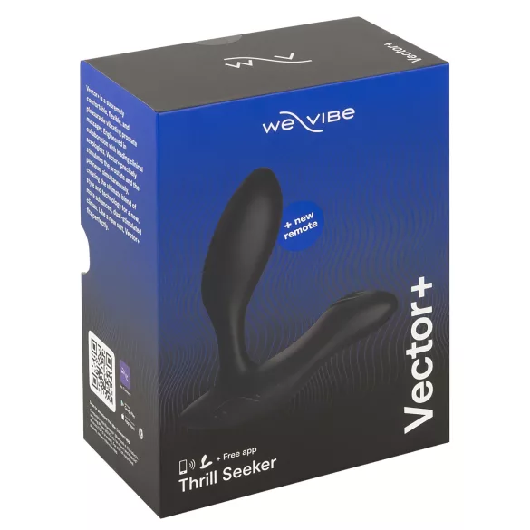 We-Vibe Vector+ - oppladbar, smart analvibrator (svart)