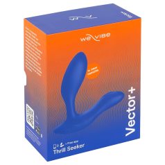 We-Vibe Vector+ - oppladbar, smart analvibrator (blå)
