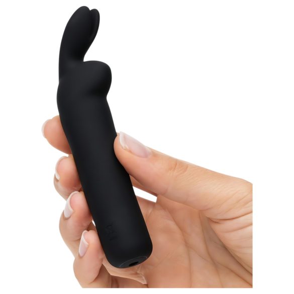 Happyrabbit Kuler - oppladbar kaninformet vibratorstav (svart)