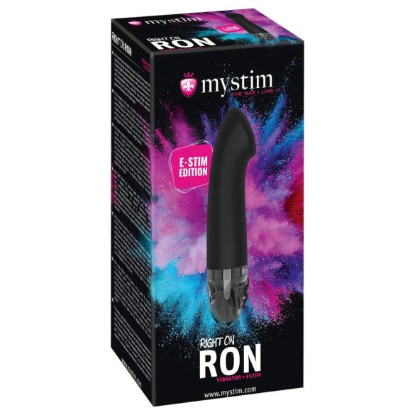 Mystim Right on Ron E-Stim - Elektro G-punktvibrator (svart)
