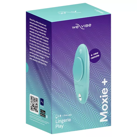 We-Vibe Moxie+ - bærbar klitorisvibrator med app- og fjernkontroll (turkis)