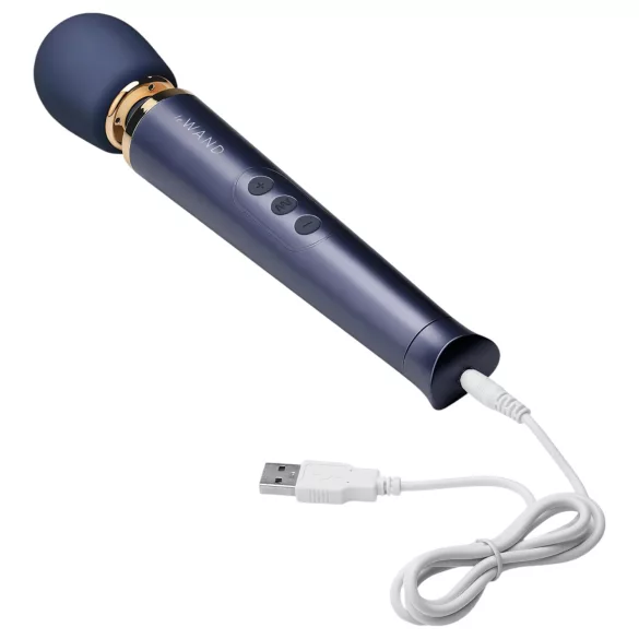 Le Wand Petite - eksklusiv, oppladbar massasjevibrator (blå)