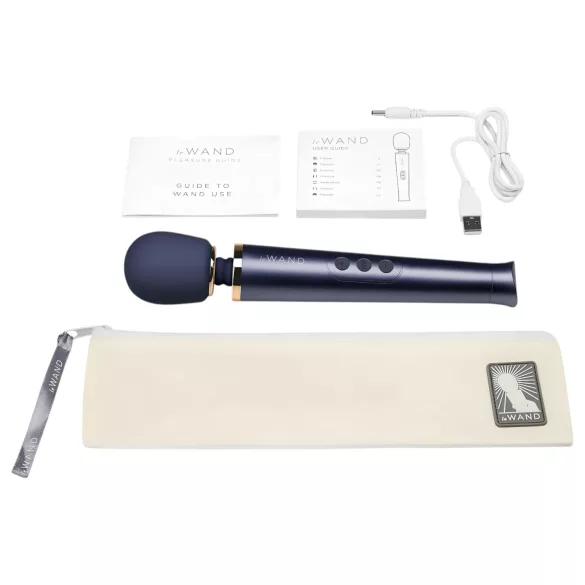 Le Wand Petite - eksklusiv, oppladbar massasjevibrator (blå)