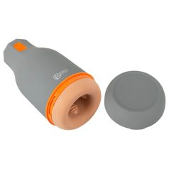 Rebel - vanntett, realistisk masturbator (natur-grå)