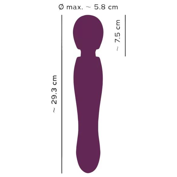 You2Toys Grande - oppladbar massasjevibrator (rød)