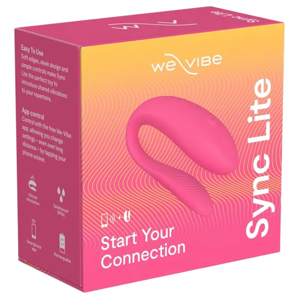 We-Vibe Sync Lite - parvibrator med app- og fjernkontroll (rosa)