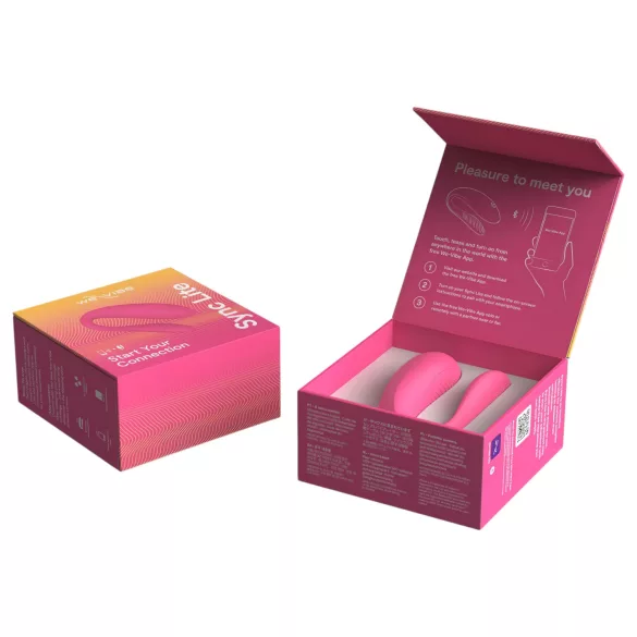 We-Vibe Sync Lite - parvibrator med app- og fjernkontroll (rosa)