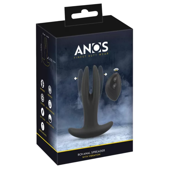 ANOS - dobbel analvibrator (svart)