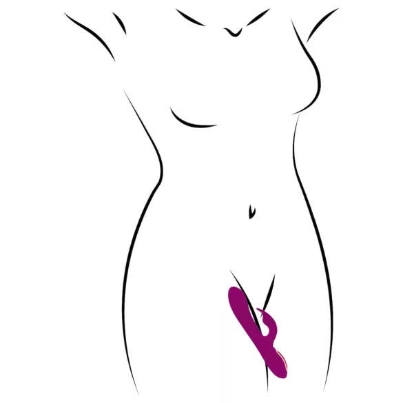 Javida - 3-i-1 perlevibrator med roterende funksjon (lilla)