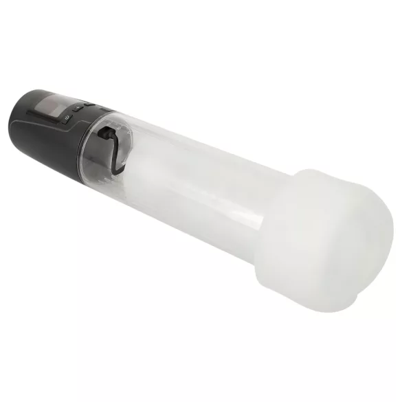 Mister Boner - oppladbar, automatisk penispumpe (svart-gjennomsiktig)