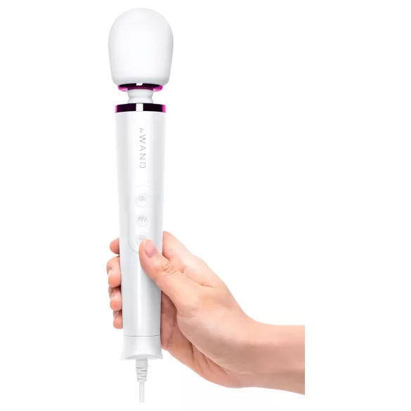 Le Wand Petite Plug-In - nettverksmassasjevibrator (hvit)