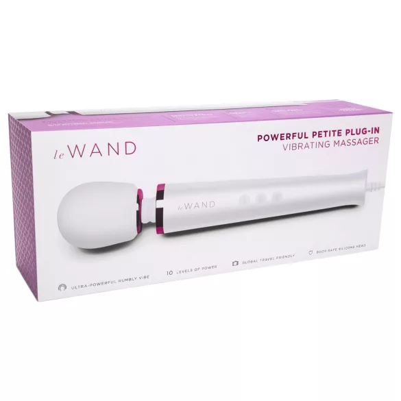 Le Wand Petite Plug-In - nettverksmassasjevibrator (hvit)