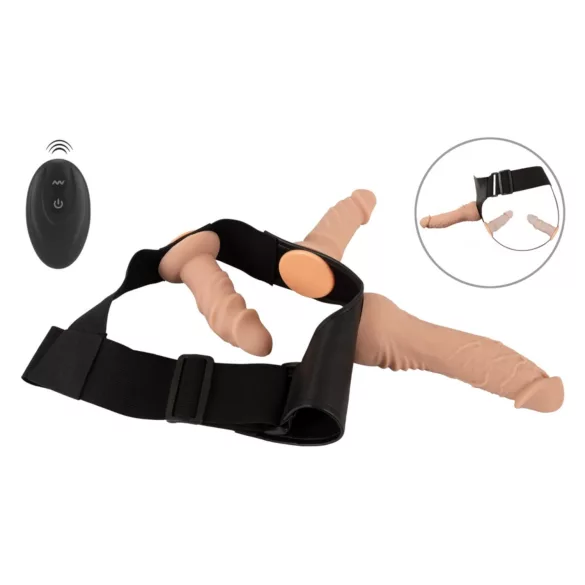 You2Toys - justerbar strap-on sett (natur)