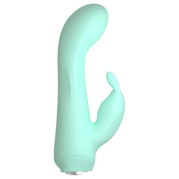 Cuties Mini 4 - oppladbar, vanntett kaninvibrator (grønn)